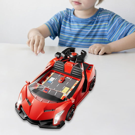 Interactive Racing Wheel Toy with 30-Level Obstacle Game, Lights & Sound, Perfect for Kids Ages 3+