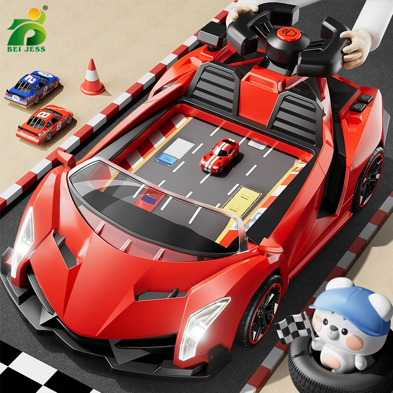 Interactive Racing Wheel Toy with 30-Level Obstacle Game, Lights & Sound, Perfect for Kids Ages 3+