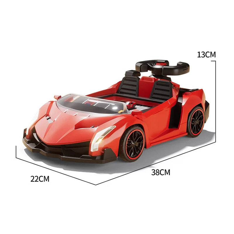 Interactive Racing Wheel Toy with 30-Level Obstacle Game, Lights & Sound, Perfect for Kids Ages 3+