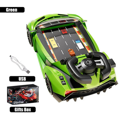 Interactive Racing Wheel Toy with 30-Level Obstacle Game, Lights & Sound, Perfect for Kids Ages 3+