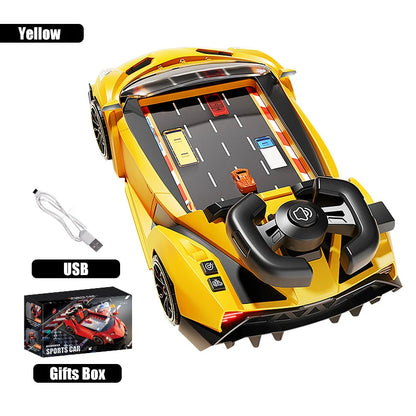 Interactive Racing Wheel Toy with 30-Level Obstacle Game, Lights & Sound, Perfect for Kids Ages 3+