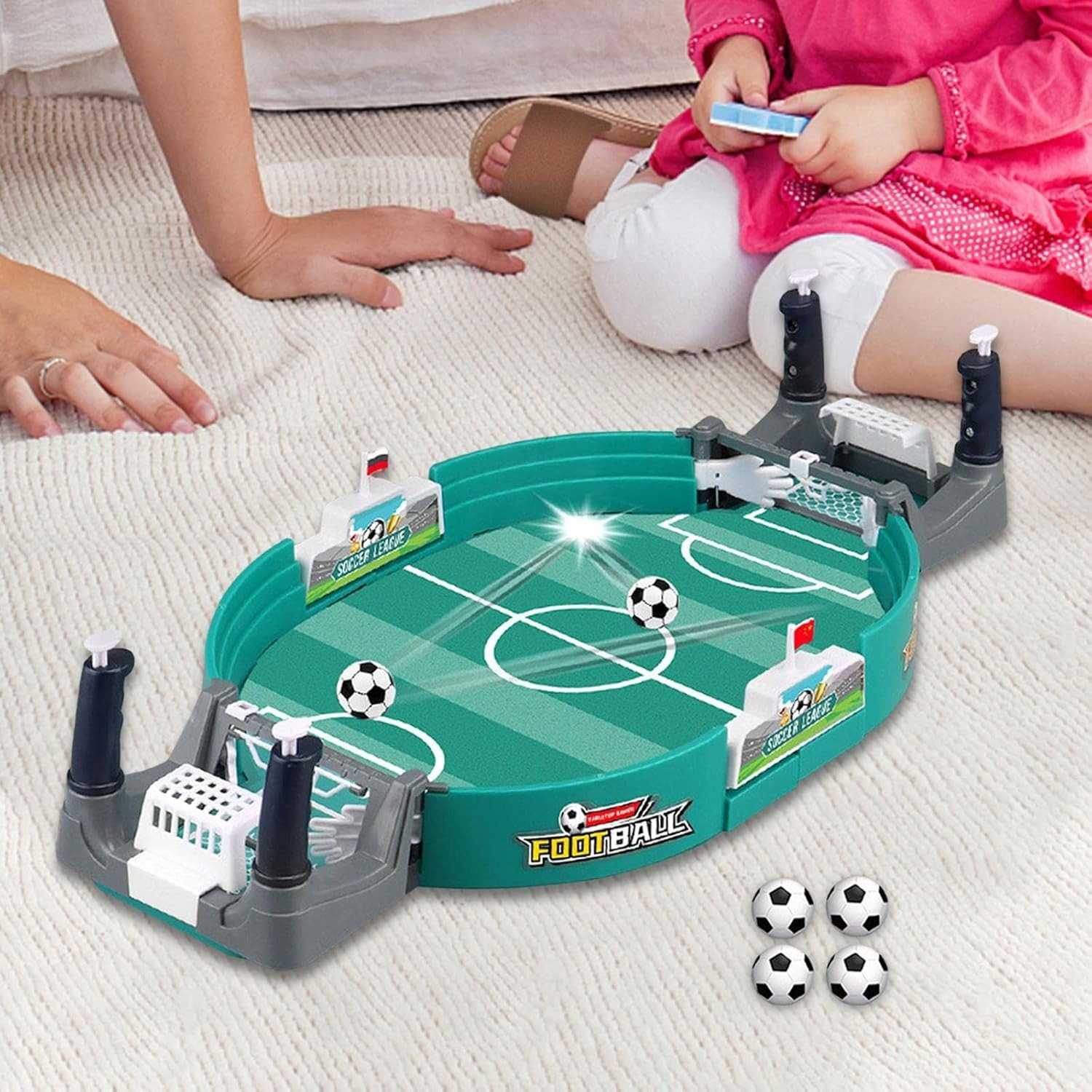 Interactive Soccer Toy with Easy Setup, Dual Handles, Fun Skill Play, Safe for Ages 3+