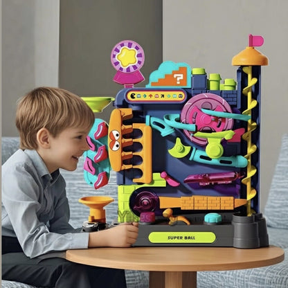 Interactive Track Game with a Multi-Layer Maze and 7 Challenging Levels, Safe Educational Toy for Ages 3+