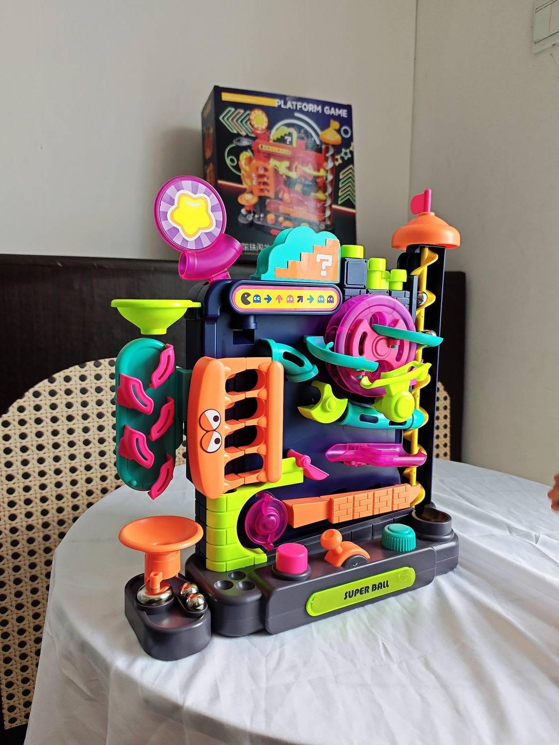 Interactive Track Game with a Multi-Layer Maze and 7 Challenging Levels, Safe Educational Toy for Ages 3+