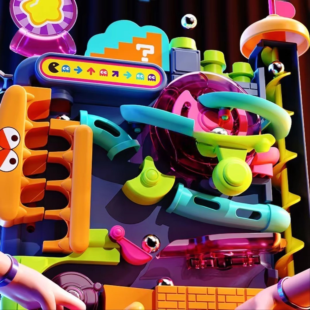 Interactive Track Game with a Multi-Layer Maze and 7 Challenging Levels, Safe Educational Toy for Ages 3+