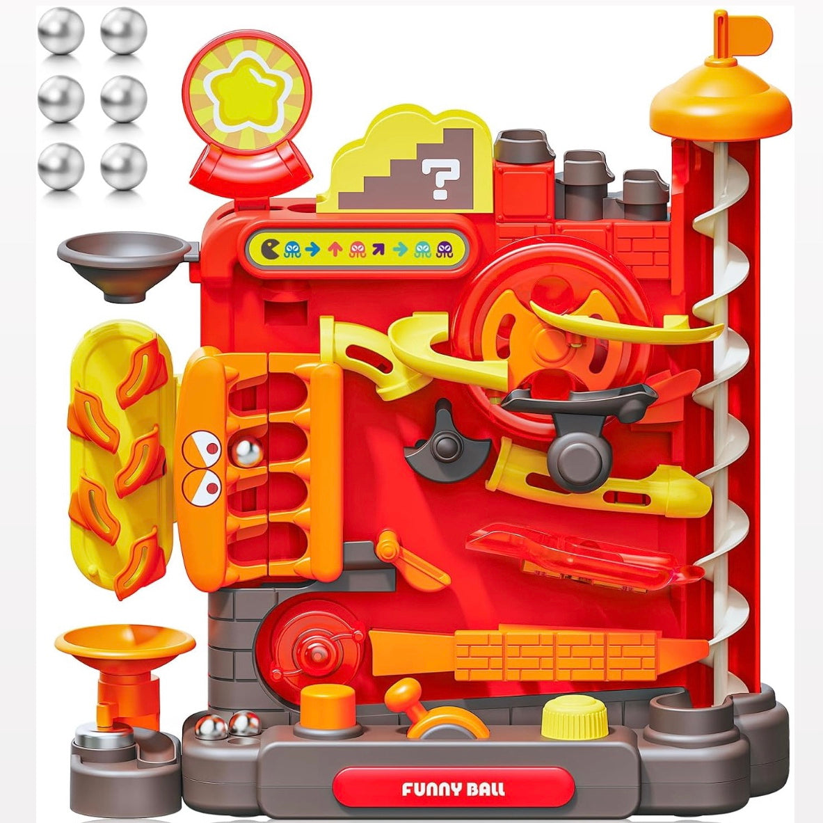 Interactive Track Game with a Multi-Layer Maze and 7 Challenging Levels, Safe Educational Toy for Ages 3+