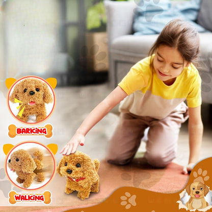 Interactive Walking Dog Toy - Early Learning & Emotional Development Buddy, Soft, Safe for Babies 6M+