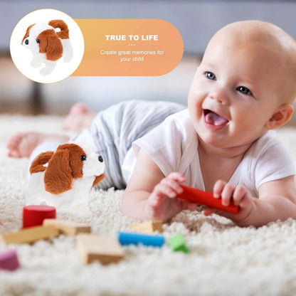 Interactive Walking Dog Toy - Early Learning & Emotional Development Buddy, Soft, Safe for Babies 6M+
