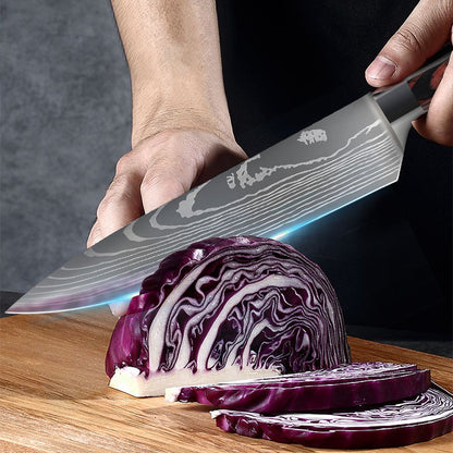 Japanese Chef Knives, Professional Kitchen Knife Set, Stainless Steel Professional Chef Knife Set