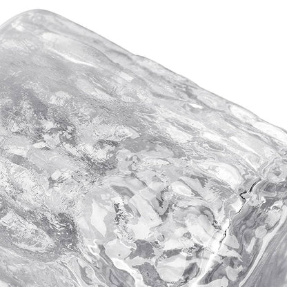 Japanese Edo Kiriko Glacier Whisky Glasses, Ice Texture, Thick Glass, Gift Ready