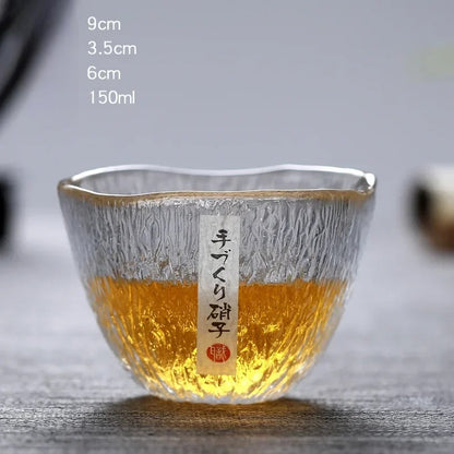 Japanese Edo Kiriko Glacier Whisky Glasses, Ice Texture, Thick Glass, Gift Ready