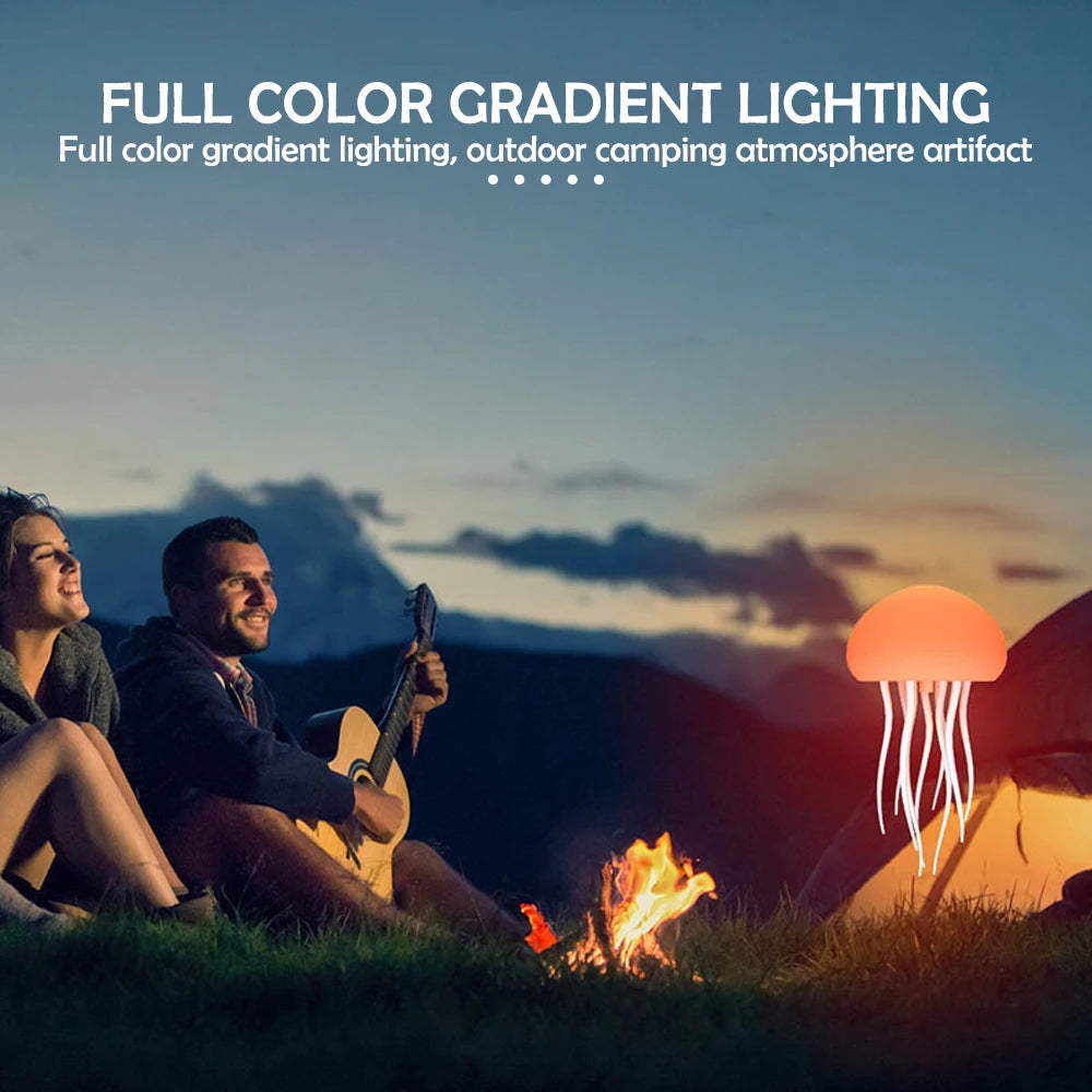 Jellyfish Realistic Night Light Ocean Hanging Lamp Perfect Gift - Color-Changing , Rechargeable, Soothing Ambience