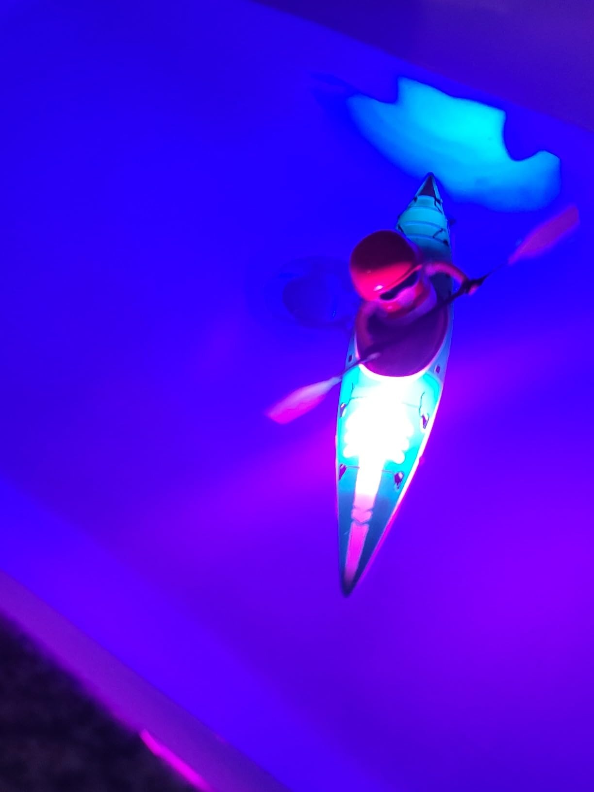 Kayak Racing Ship Remote Control with LED Colorful Lights, Anti-Capsize Balance System, Safe for Ages 6+