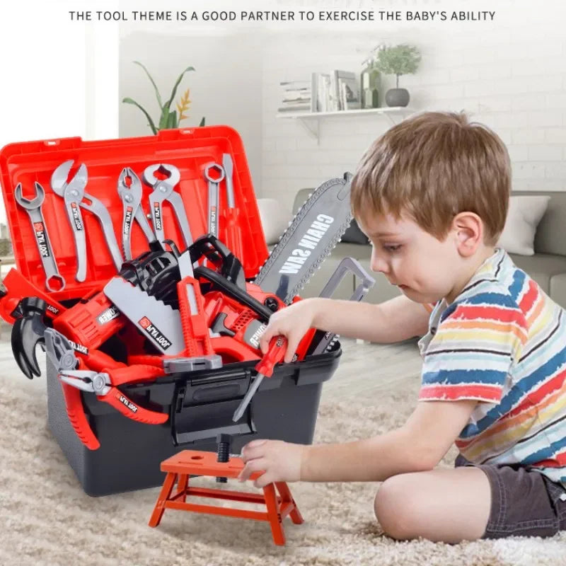 Kid's Ultimate Construction Playset with Kids Engineering Workshop Bench Included, Safe for Ages 3+