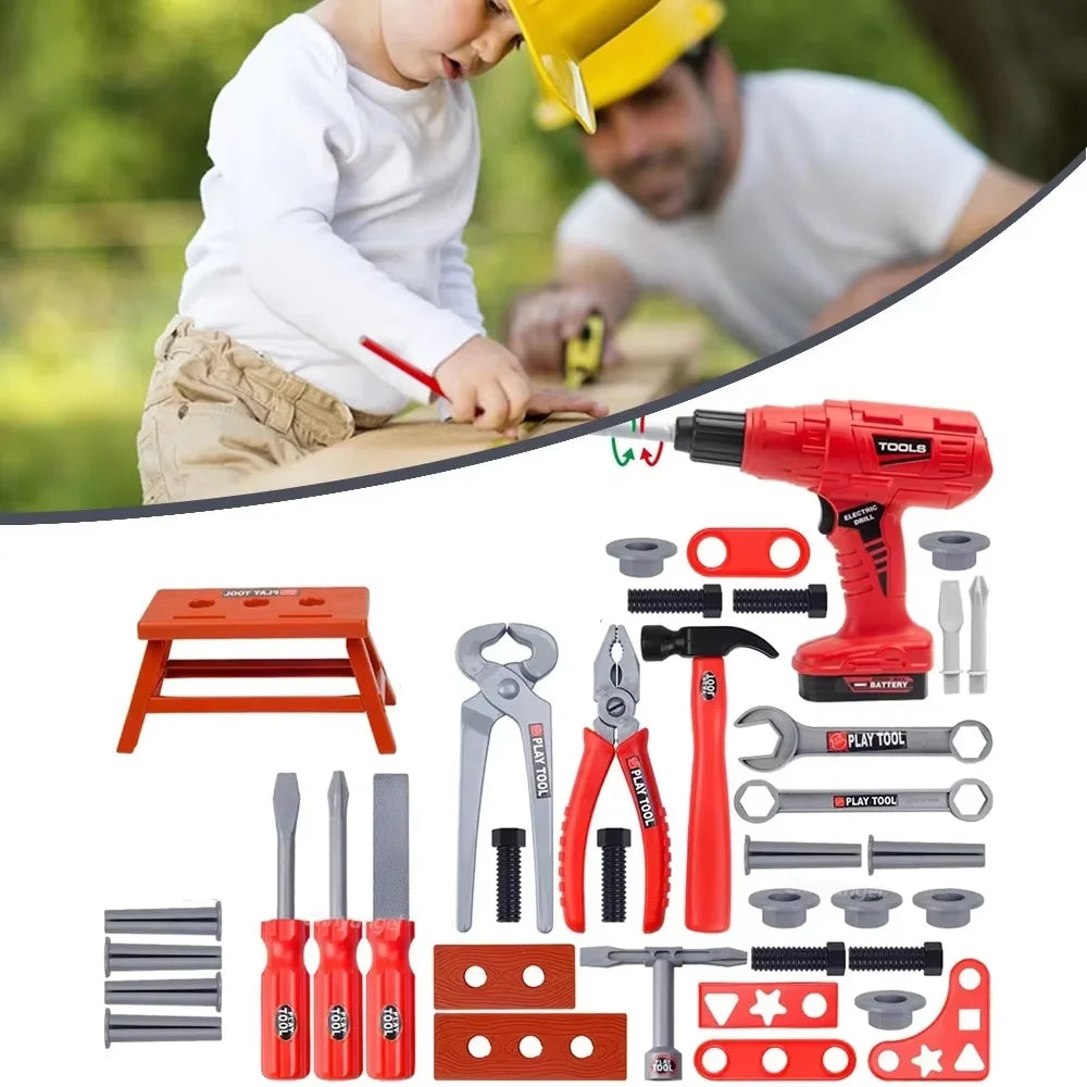 Kid's Ultimate Construction Playset with Kids Engineering Workshop Bench Included, Safe for Ages 3+