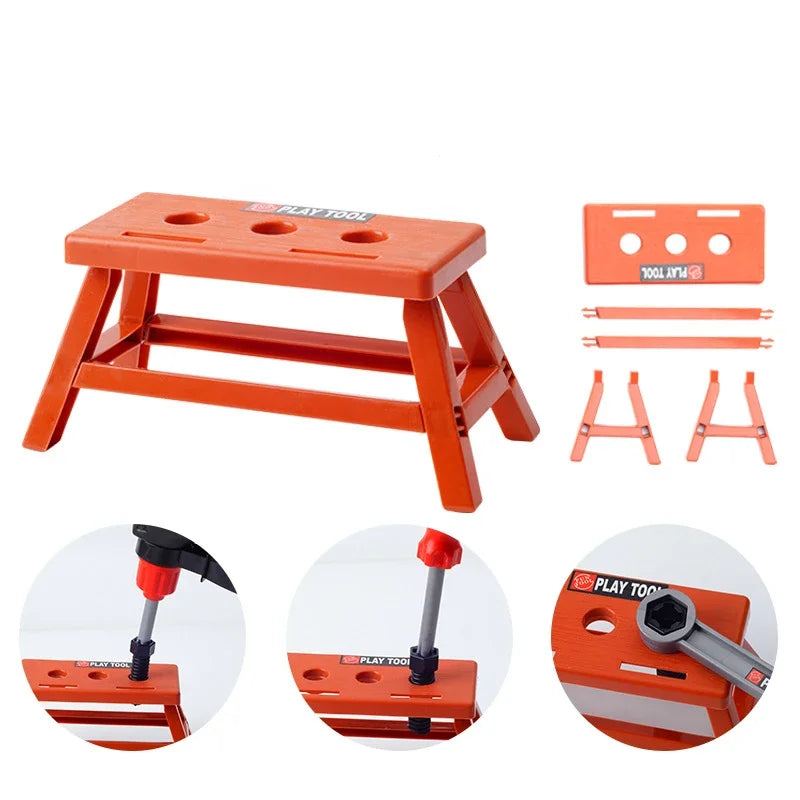 Kid's Ultimate Construction Playset with Kids Engineering Workshop Bench Included, Safe for Ages 3+