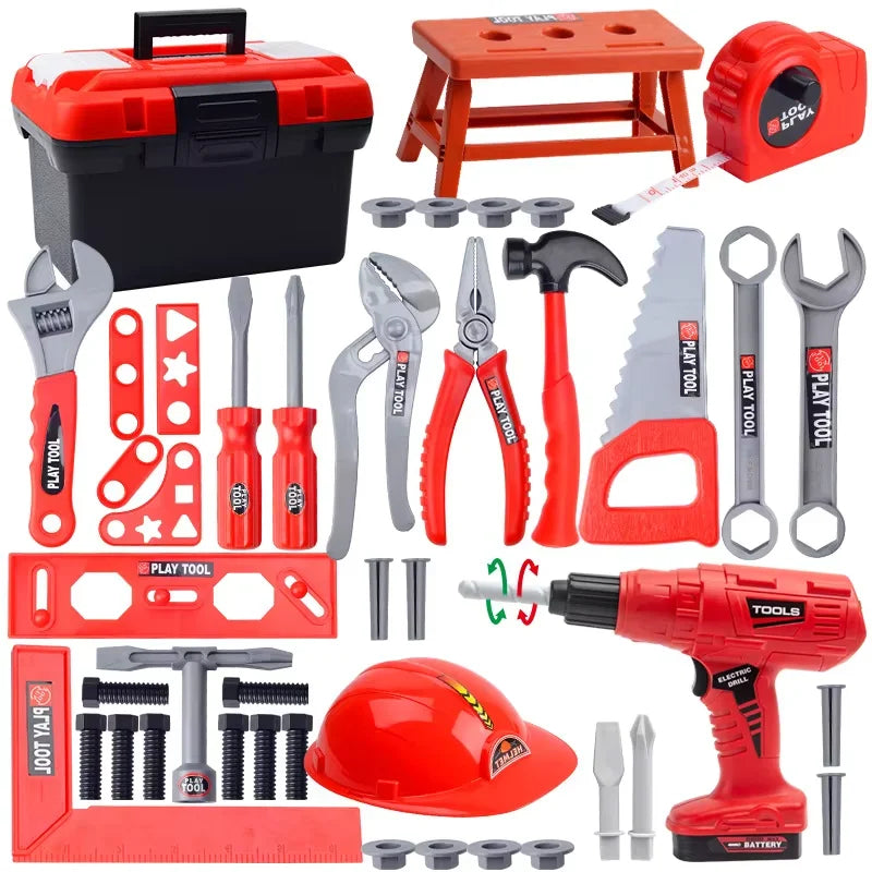 Kid's Ultimate Construction Playset with Kids Engineering Workshop Bench Included, Safe for Ages 3+