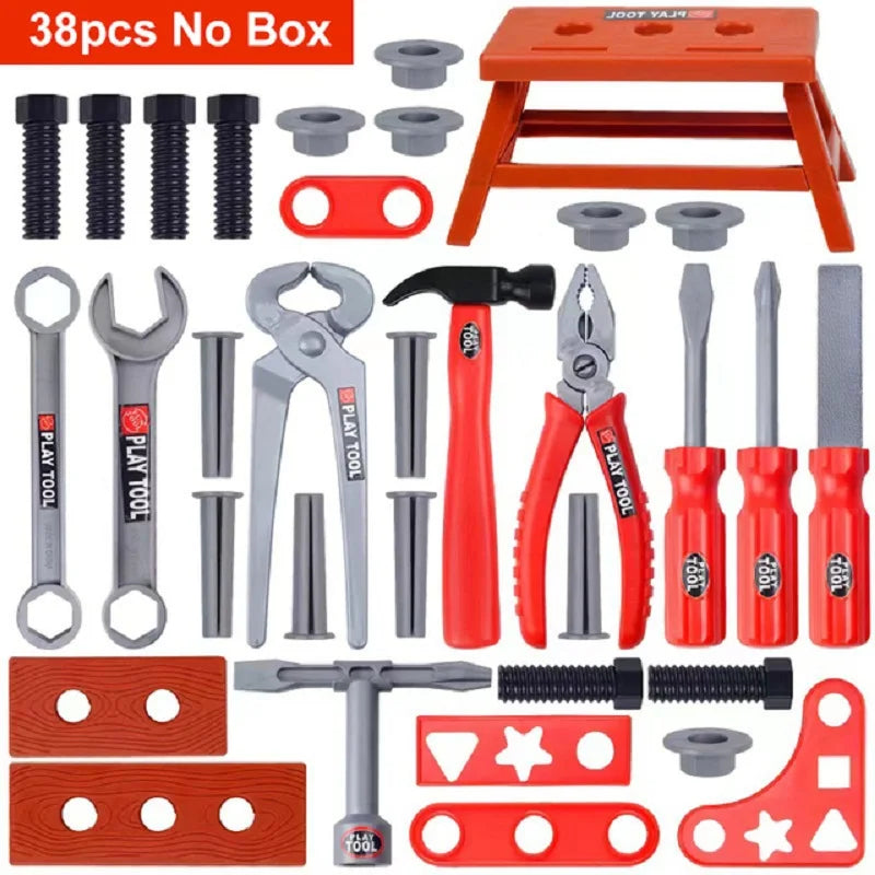 Kid's Ultimate Construction Playset with Kids Engineering Workshop Bench Included, Safe for Ages 3+