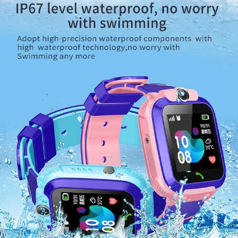 Kids Smartwatch with GPS, SOS, Waterproof, Voice Chat, and Games
