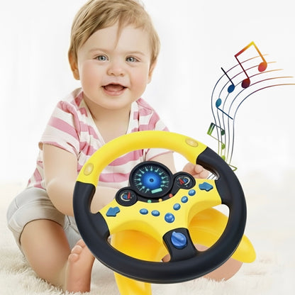 Kids Car Driving Simulated Toy with Light and Music Early Education Pretend Play Toys Steering Wheel Toy for Boys and Girls