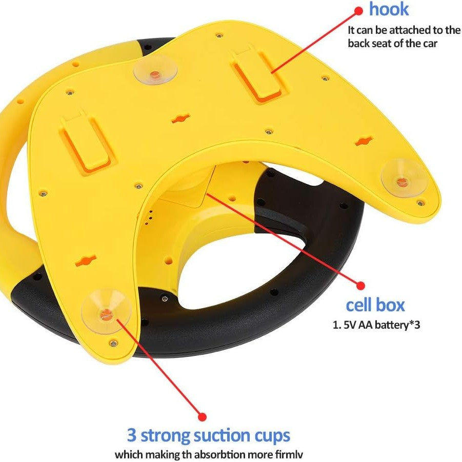 Kids Car Driving Simulated Toy with Light and Music Early Education Pretend Play Toys Steering Wheel Toy for Boys and Girls
