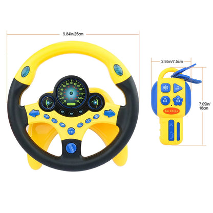 Kids Car Driving Simulated Toy with Light and Music Early Education Pretend Play Toys Steering Wheel Toy for Boys and Girls
