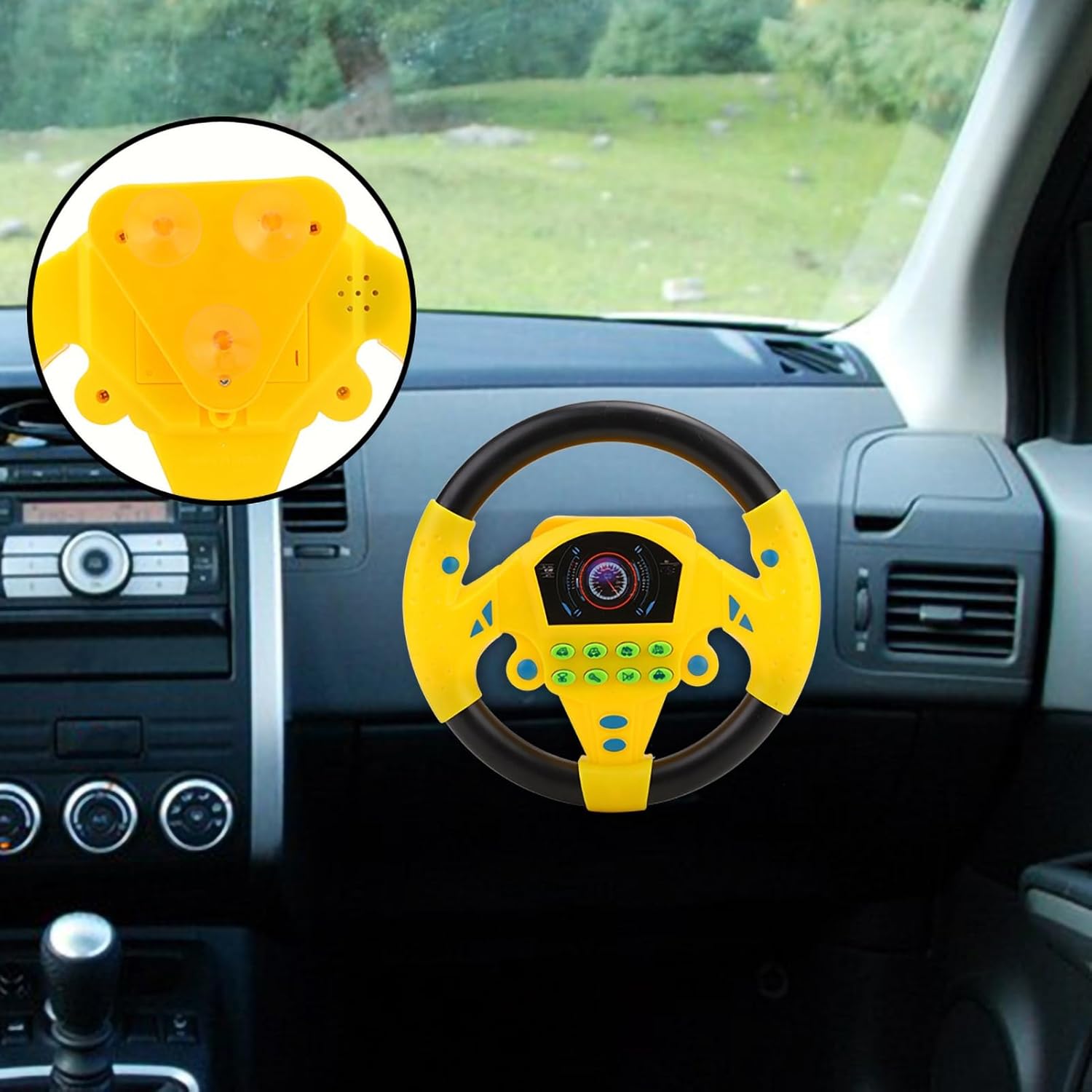 Kids Car Driving Simulated Toy with Light and Music Early Education Pretend Play Toys Steering Wheel Toy for Boys and Girls