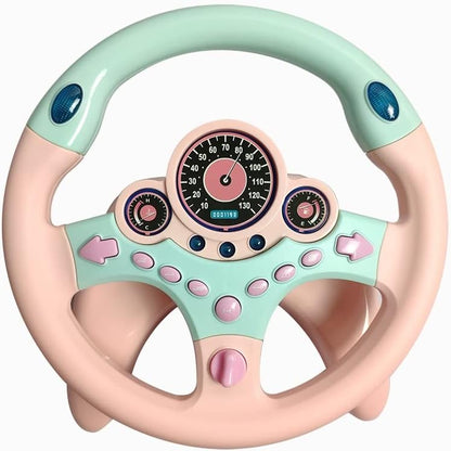 Kids Car Driving Simulated Toy with Light and Music Early Education Pretend Play Toys Steering Wheel Toy for Boys and Girls