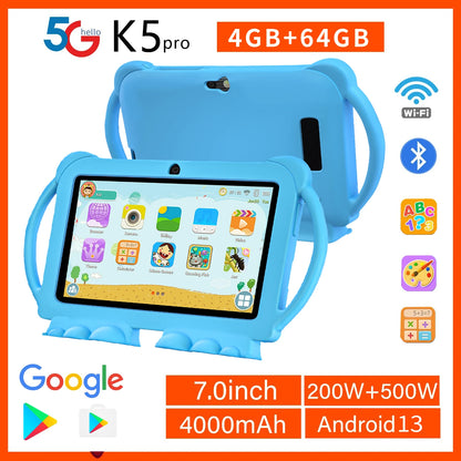 Kids' Learning Tablet with Parental Controls - 7-Inch Android Device for Toddlers