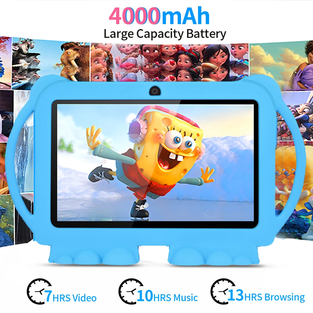Kids' Learning Tablet with Parental Controls - 7-Inch Android Device for Toddlers