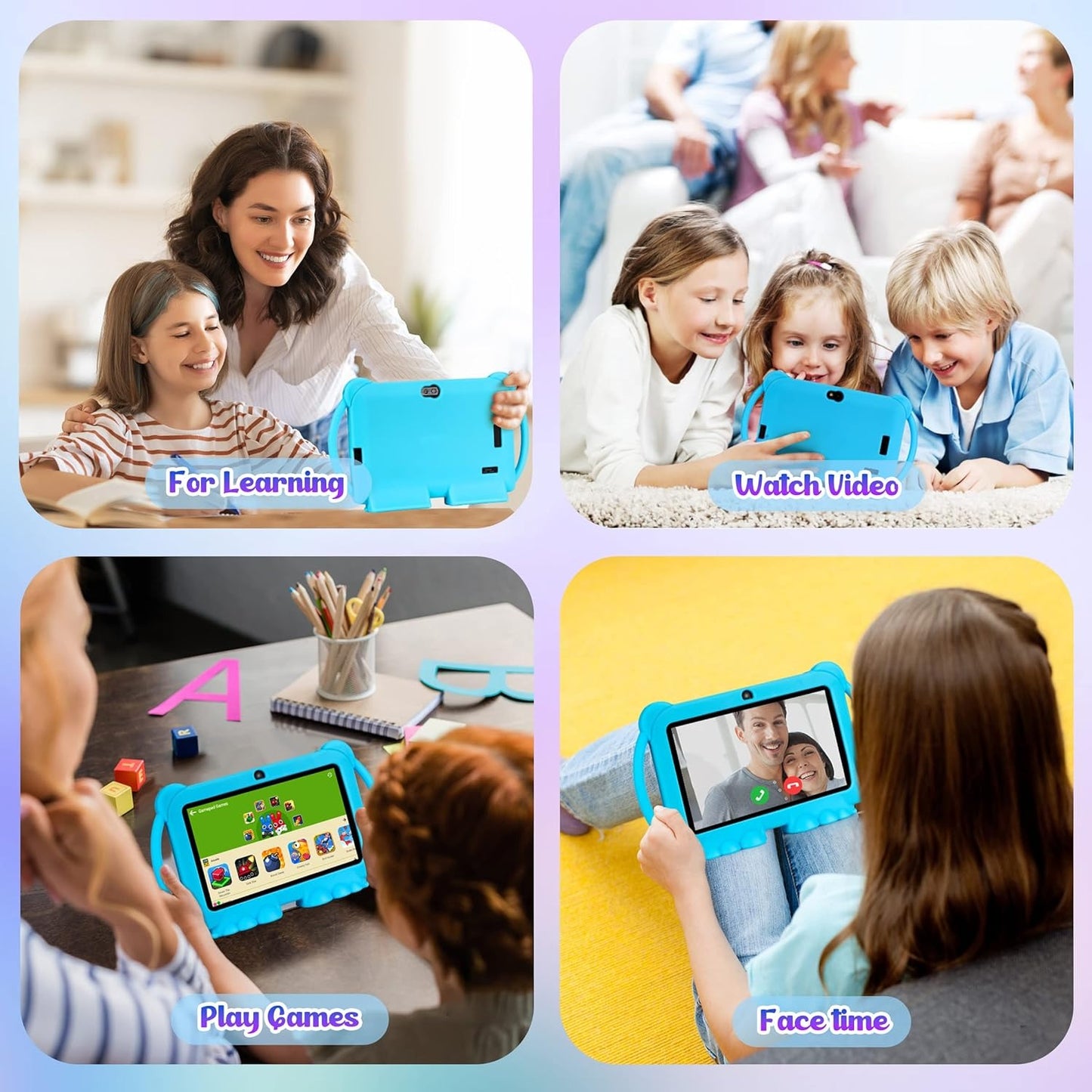 Kids' Learning Tablet with Parental Controls - 7-Inch Android Device for Toddlers