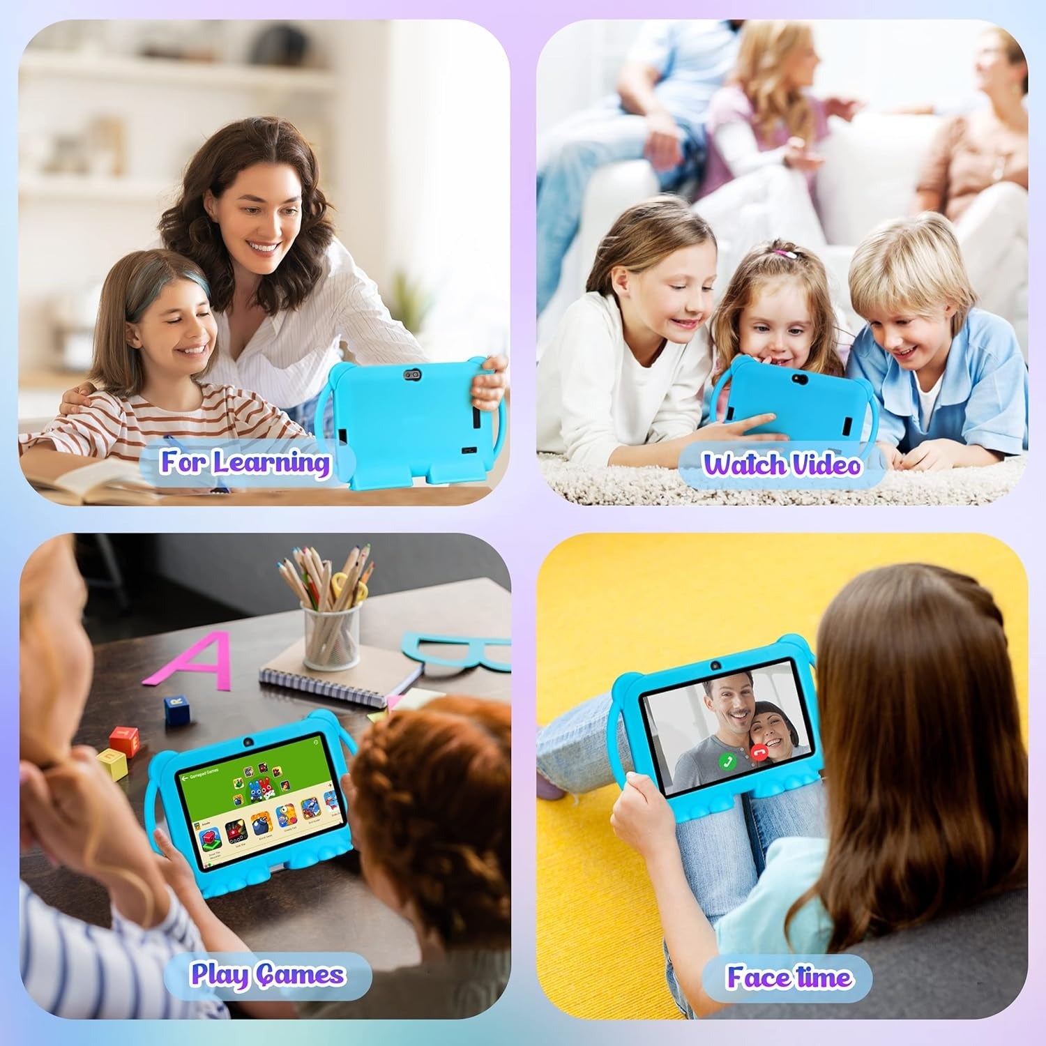 Kids' Learning Tablet with Parental Controls - 7-Inch Android Device for Toddlers
