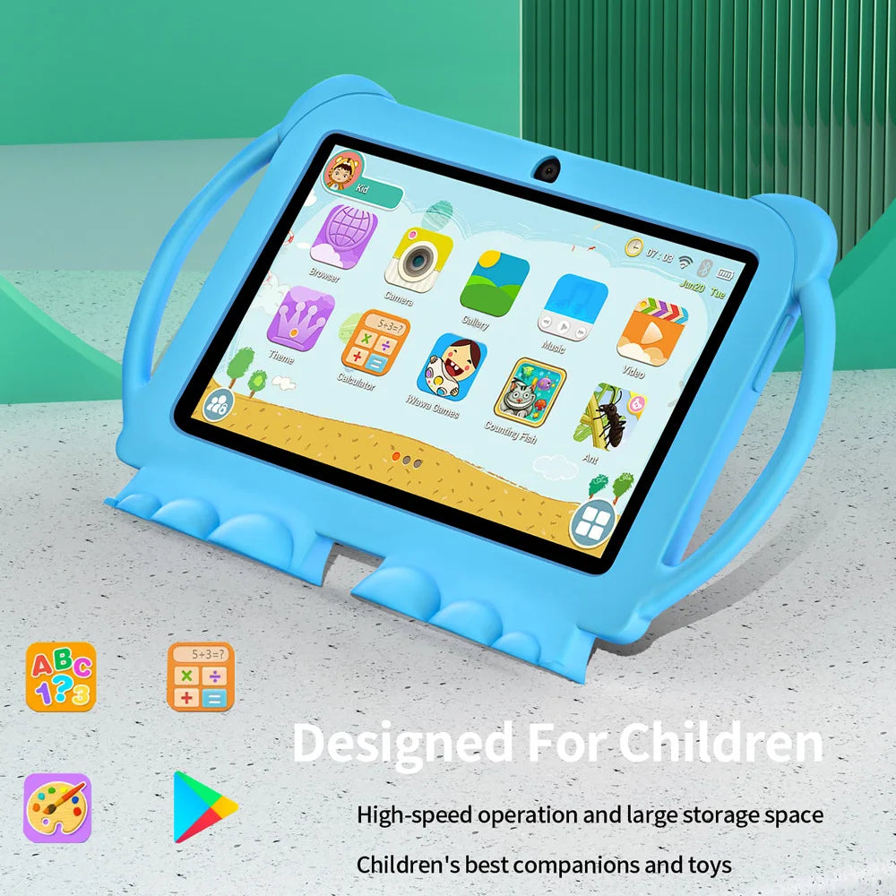 Kids' Learning Tablet with Parental Controls - 7-Inch Android Device for Toddlers