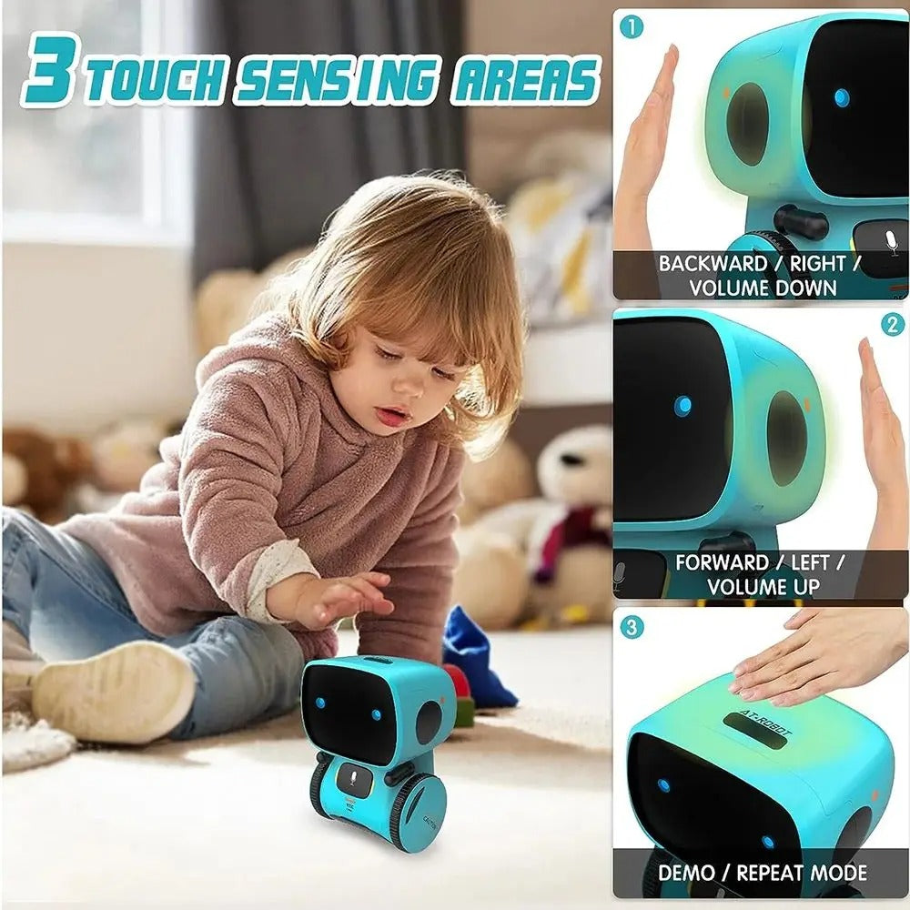 Kids Talking Robot Interactive Toy – Voice & Touch Control, Safe for Ages 3+