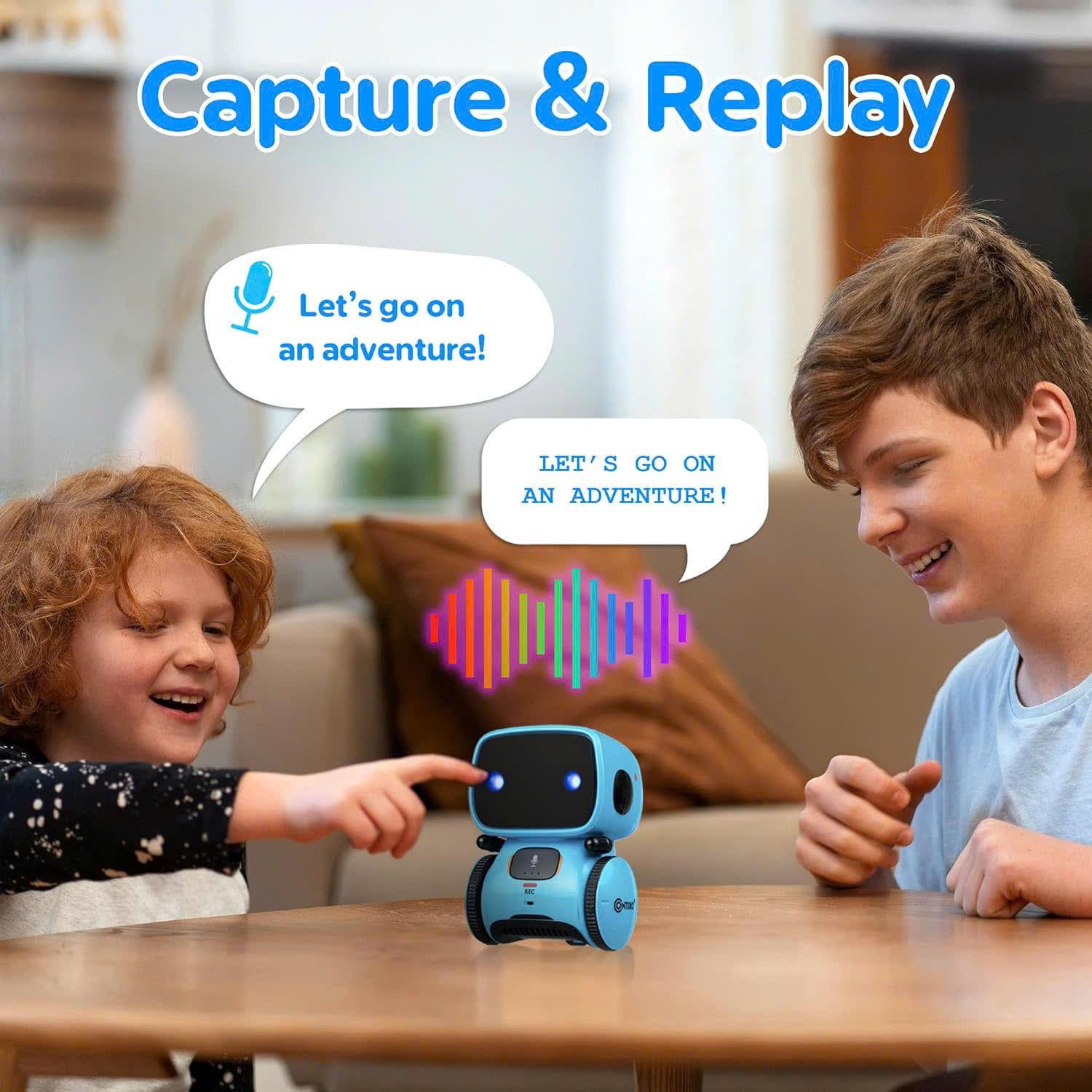 Kids Talking Robot Interactive Toy – Voice & Touch Control, Safe for Ages 3+