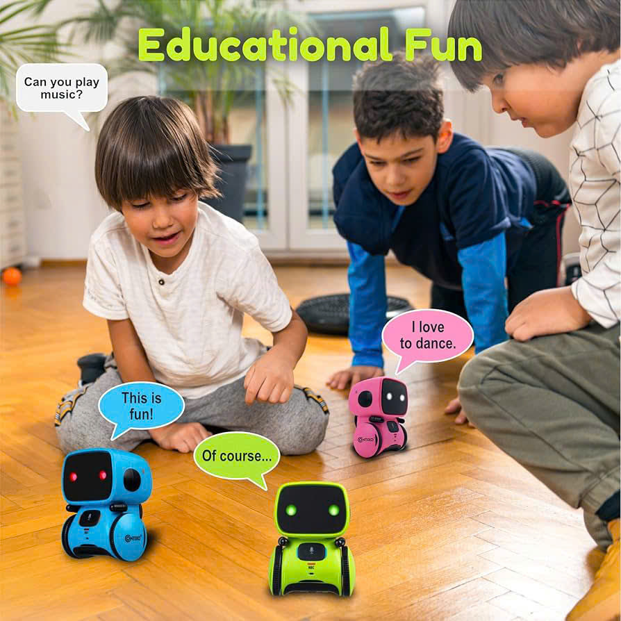 Kids Talking Robot Interactive Toy – Voice & Touch Control, Safe for Ages 3+