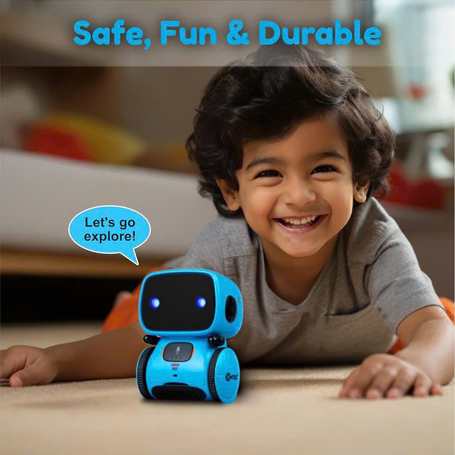 Kids Talking Robot Interactive Toy – Voice & Touch Control, Safe for Ages 3+