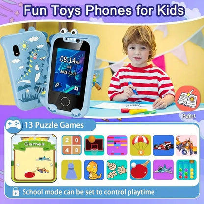 Kids Toy Phone – Music and Selfie Fun with Touch Screen, Rechargeable, Safe for Ages 3+