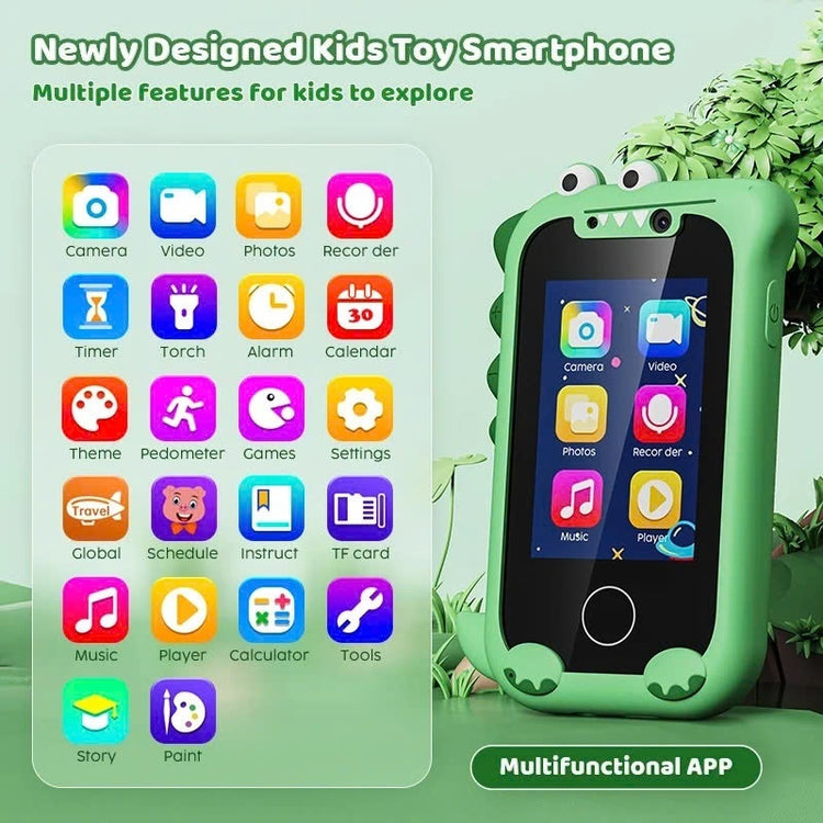 Kids Toy Phone – Music and Selfie Fun with Touch Screen, Rechargeable, Safe for Ages 3+