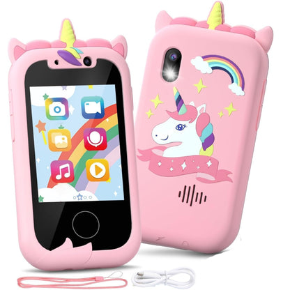 Kids Toy Phone with Dual Cameras and Educational Features, Music, Stories, Games & Drawing, Safe for Ages 3+