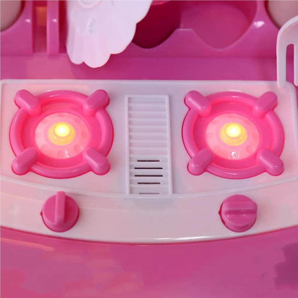 Kitchen Playset Role Playing Game with Light and Sound Water Features Christmas Gift Toys