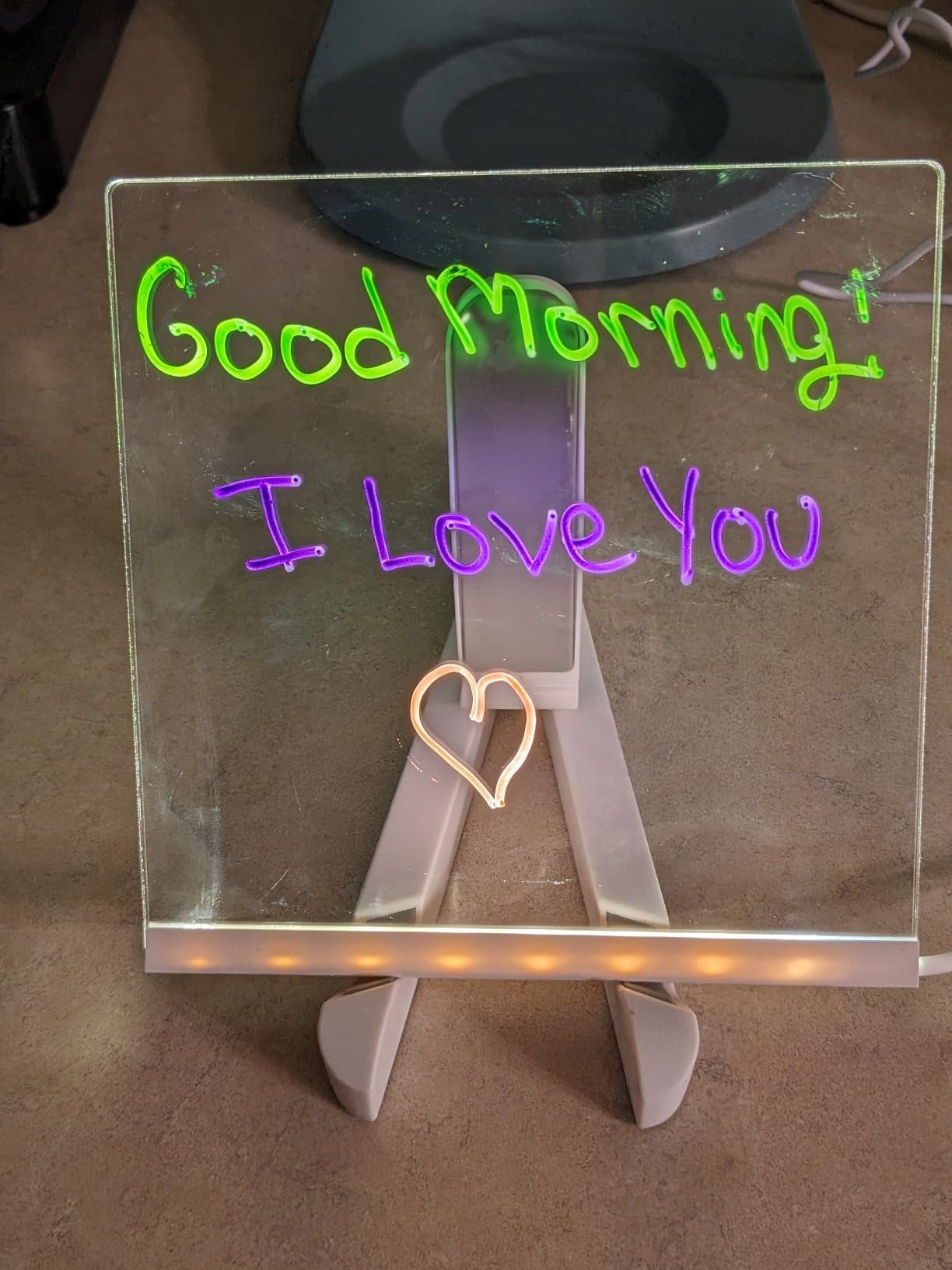 LED Drawing Board for Creative Kids, Glowing Notes, Rewritable, USB Powered, Great Gift Idea