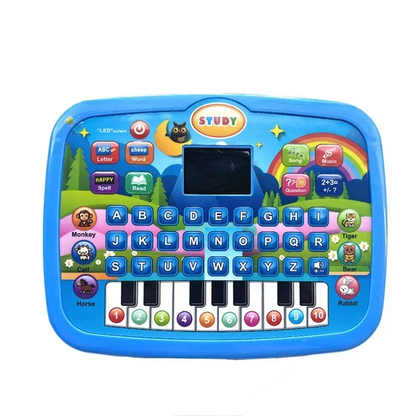 LED Interactive Learning Tablet for Kids Aged 1-6, Alphabet, Numbers, Music & Animal Piano Keys