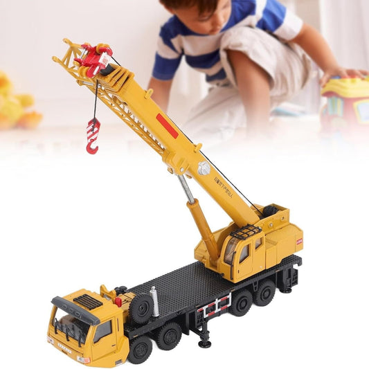 Ladder Crane Car Toy – Sturdy Diecast Build, Smooth 360° Rotation, Lifelike Engineering Design, Educational Fun, Safe for Kids 8+