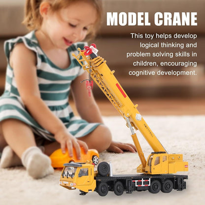 Ladder Crane Car Toy – Sturdy Diecast Build, Smooth 360° Rotation, Lifelike Engineering Design, Educational Fun, Safe for Kids 8+