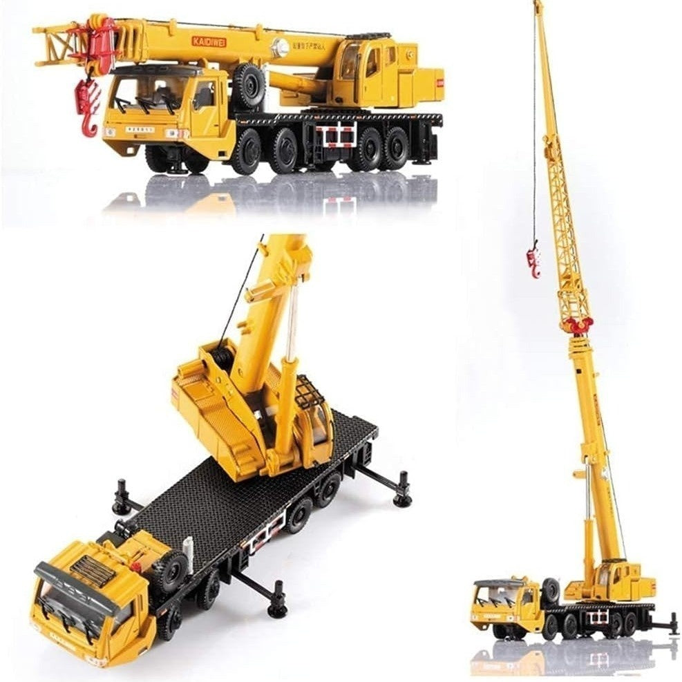 Ladder Crane Car Toy – Sturdy Diecast Build, Smooth 360° Rotation, Lifelike Engineering Design, Educational Fun, Safe for Kids 8+