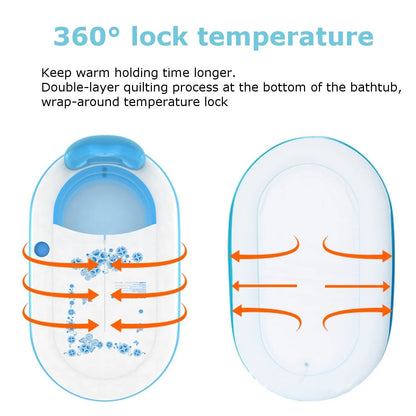 Large Portable Inflating Shower Bathtub For Adults