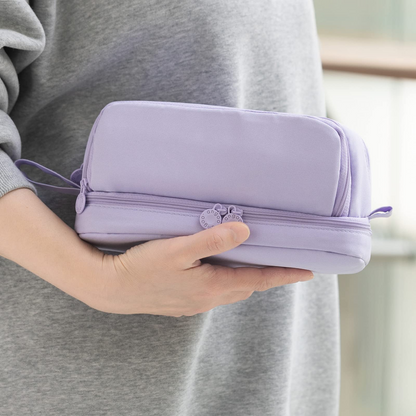 Large Capacity Pencil Case – 4-Compartment Multifunctional Pen & Stationery Organizer