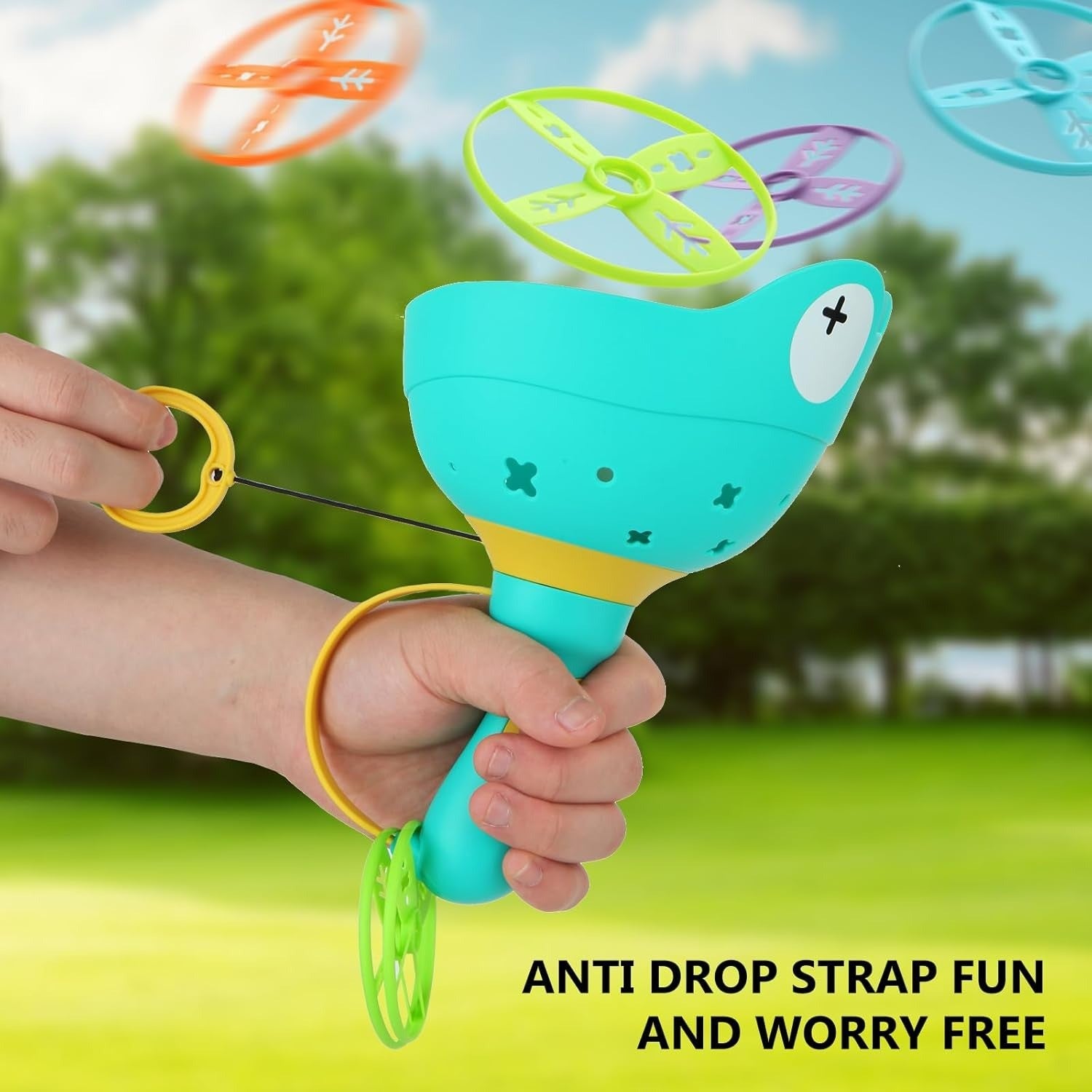 Launch & Spin Disc Blaster with Silly Frog Face