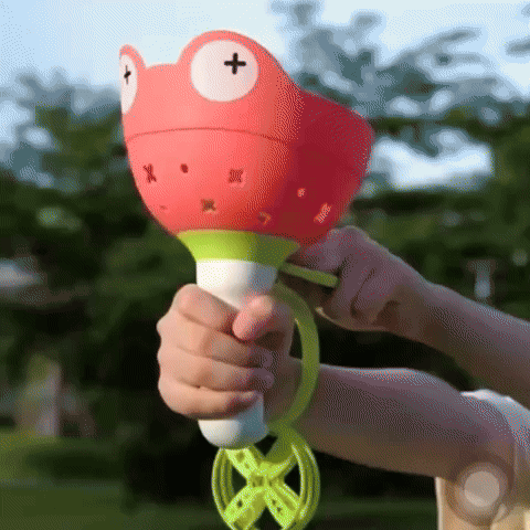 Launch & Spin Disc Blaster with Silly Frog Face